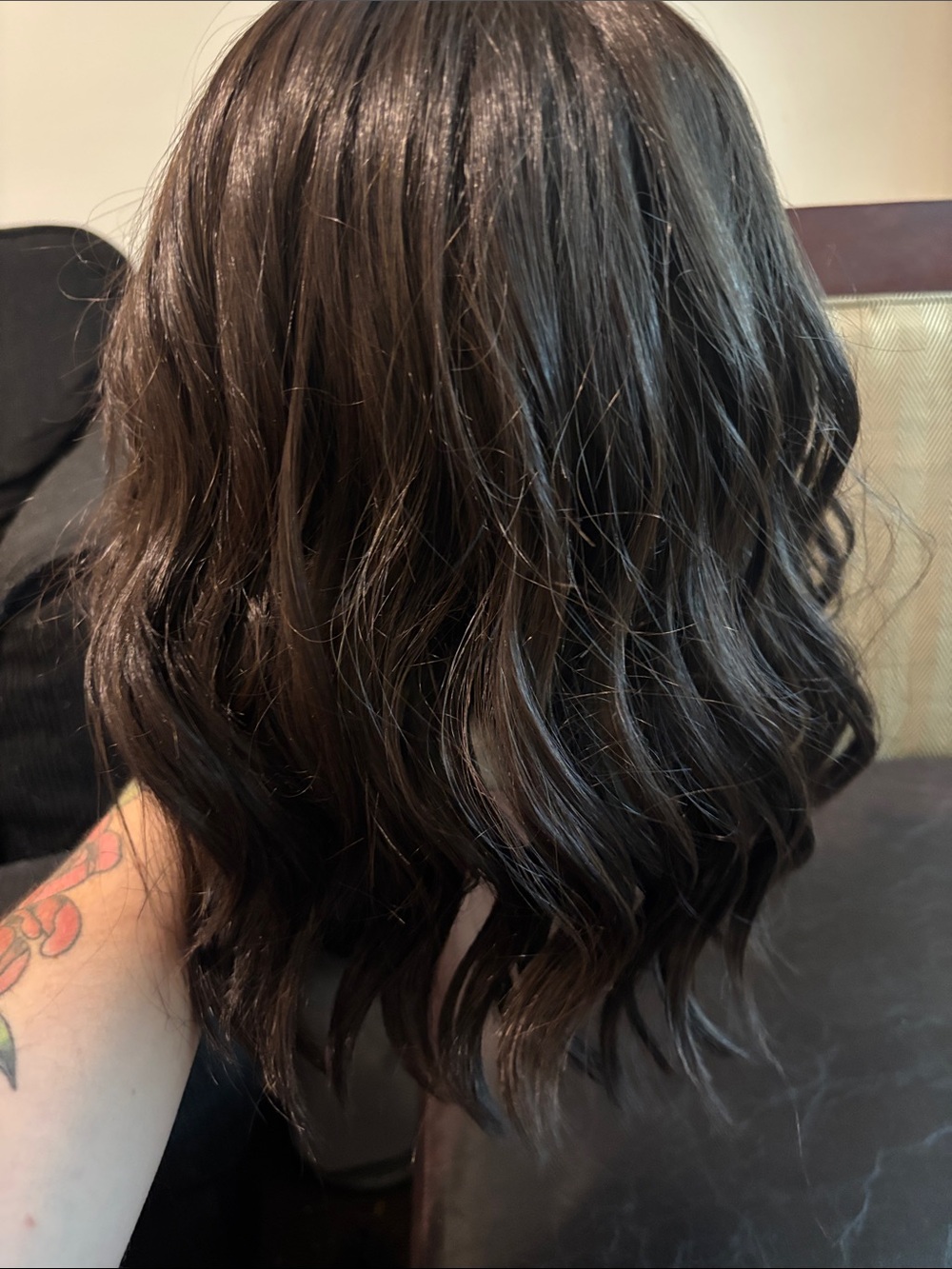 Soft Wavy Lace Front Wig in Dark Brown - Comfortable Everyday Style - Picture 4 of 8